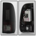 Acanii For 1997-2003 Ford F150 99-07 F250 F350 F450 Superduty Black Smoked Led Tail Lights Lamps Pair Set Left Right