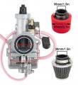 Vm22 26mm Carburetor For Mikuni Performance Predator 212cc Gx160 Gx200 Ct200u 196cc Kt196 Pit Dirt Bike Mini With 38mm Air