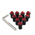 Red Motorcycle Windshield Bolts For Kawasaki Zx12r 2000 2001 2002 2003 2004 2005 2006 Windscreen Screw 