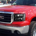 Compatible With Sierra Gmt900 Pair Of Black Housing Clear Corner Headlight Led 3rd Brake Light