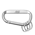 Ipick Image Officially Licensed Ford Focus Rs Laser-etched Silver Metal Carabiner Keychain With Split Key Rings 