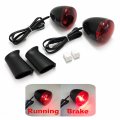Httmt- Black Red Rear Turn Signal Light Indicator Compatible With 92-16 H-d Sportster Xl 883 1200 P N Mt224-017r