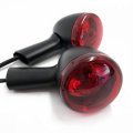 Httmt- Black Red Rear Turn Signal Light Indicator Compatible With 92-16 H-d Sportster Xl 883 1200 P N Mt224-017r