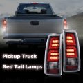 G-plus Led Tube Tail Lights Compatible With Chevy Silverado 1500 2500 99-02 Fit Gmc Sierra 99-06 Driver Passenger Side Brake