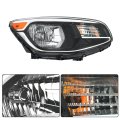 Headlight Assembly Replacement For Kia Soul 2014-2019 Headlights Halogen Set Passenger Side Rh