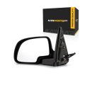 Door Mirror For Chevy Avalanche 1500 2500 2002 Driver Side Power Heated Non Towing Manual Folding With Puddle Light Paintable