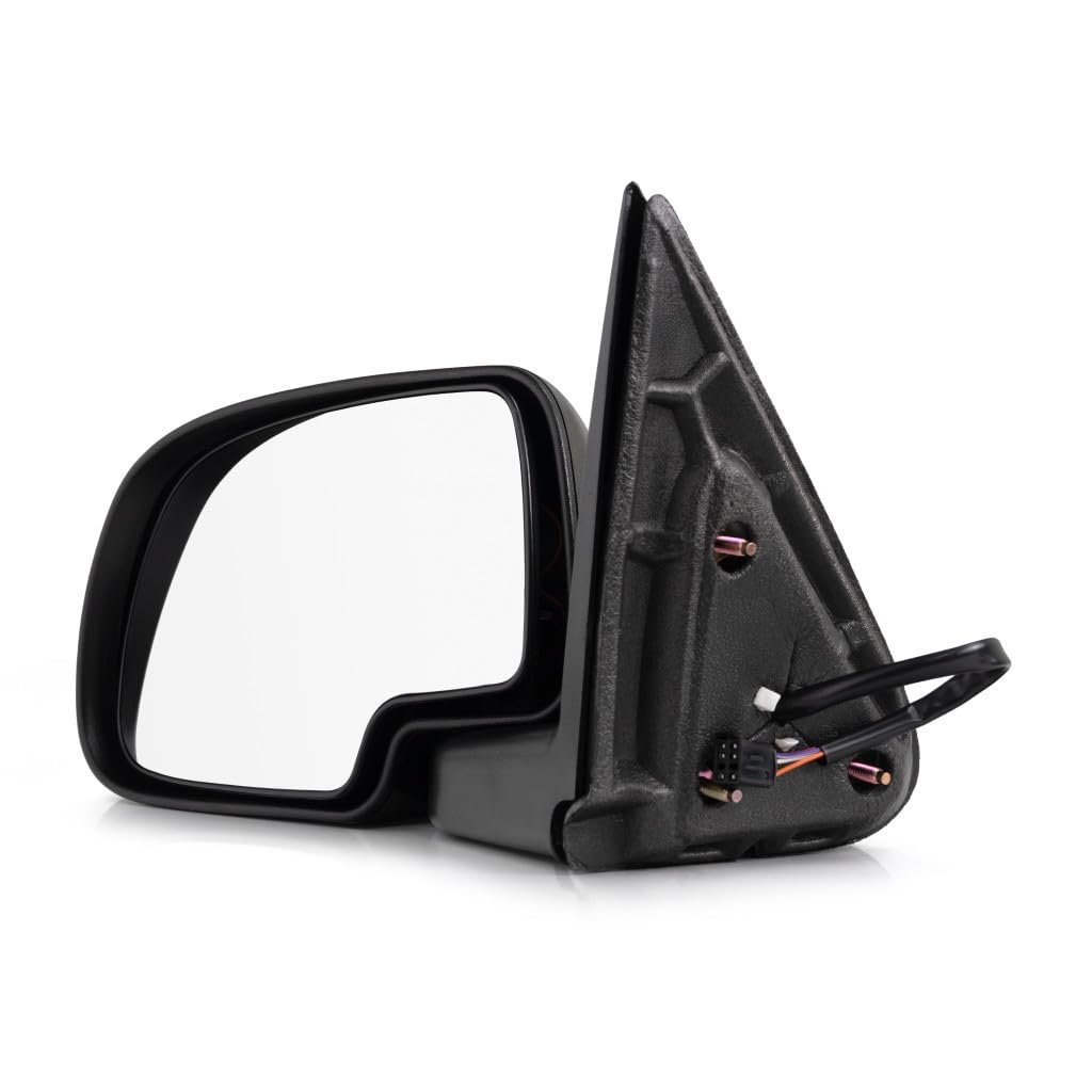 Door Mirror For Chevy Avalanche 1500 2500 2002 Driver Side Power Heated Non Towing Manual Folding With Puddle Light Paintable