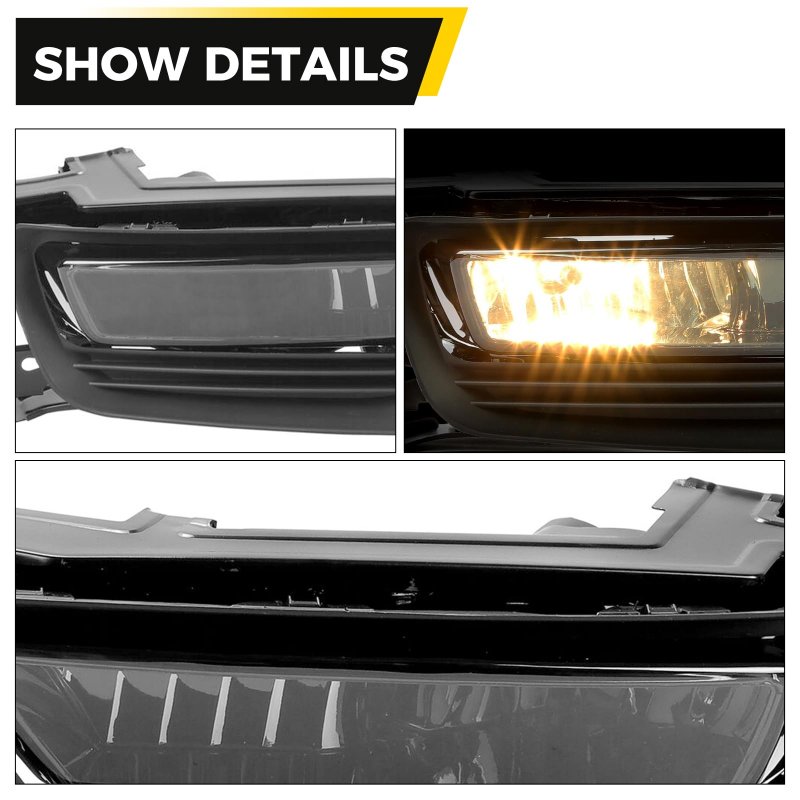 Fog Light And Bezel With Switch For 2013 2015 Honda Accord Sedan Smoke Lens Halogen Driving Lamps Replacement 33900t2aa01