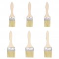2inches 2 5inches Chip Paint Brush Synthetic Bristle With 9mm Thick Wooden Handle For Walls Treatment 6pcs 