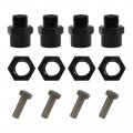 4pcs 1 82mm To7mm Wheel Hex Hub Adapter Conversion Extension For 1 10 Rc Car Hsp Models 1 Black
