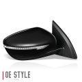 Ni1321300 Factory Style Passenger Right Side Mirror Manual Folding Power Adjust Turn Signal Compatible With Rogue Sport 17-20