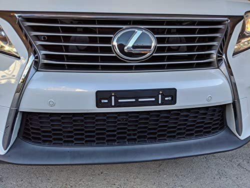 Front License Plate Bracket For Lexus All Models 4 Pack Flat Bumper Mounting Adapter Kit With Screws And Bolts 2 5 In X 12