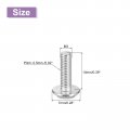 Uxcell M3x10mm Flat Round Head Phillips Screws 100pcs 304 Stainless Steel Drive Machine Full Thread Bright Finish Furniture