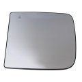 Mirror Glass For Ram 1500 2019 2020 2021 2022 Driver Side Upper Manual Towing Non Heated Black Trim With Blind Spot Detection 