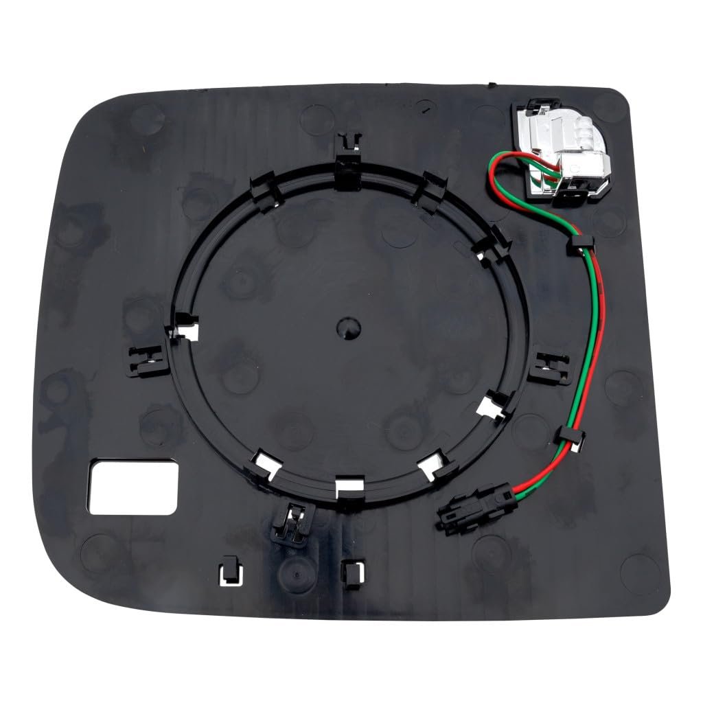 Mirror Glass For Ram 1500 2019 2020 2021 2022 Driver Side Upper Manual Towing Non Heated Black Trim With Blind Spot Detection