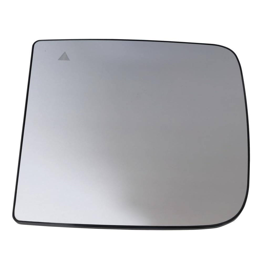 Mirror Glass For Ram 1500 2019 2020 2021 2022 Driver Side Upper Manual Towing Non Heated Black Trim With Blind Spot Detection