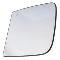 Mirror Glass For Ram 1500 2019 2020 2021 2022 Driver Side Upper Manual Towing Non Heated Black Trim With Blind Spot Detection