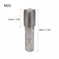Uxcell Metric Hand Tap M22 Thread 1 5 Pitch 4 Straight Flutes H2 Alloy Tool Steel Bottom Er Screw Tap Set Tapping Tools For