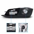 Amerilite For 2016-2018 Honda Civic 2dr 4-door Clear Replacement Bumper Fog Light Assembly Pair W Black Bezel Passenger And