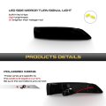 Sequential Led Side Mirror Turn Signal Light Assembly For 2005 To 2012 Acura Rl Base Elite Smoked Lens Chrome Housing Driver