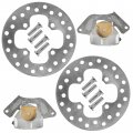 Caltric Front Brake Caliper With Disc And Studs Compatible Honda Fourtrax Rancher Trx420te 2014-2022