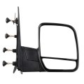 Right Side Mirror For 2003-2013 Ford E-150 E-250 Manual Adjustment And Folding Non Heated Black Assembly Fo1321253 
