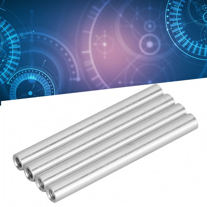 4pcs Aluminum Standoffs Round Tube Extension Support M4 X 0 7mm Female Threads 60mm Length Robotics Accessories
