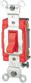 Leviton 1221-2r 20-amp 120 277-volt Toggle Single-pole Ac Quiet Switch Extra Heavy Duty Spec Grade Self Grounding Red 