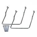 Saddlebag Supports For 98 03 Honda Shadow Ace Vt750 Triple Dipped Chrome Mounting Hardware Included 2 Pack 