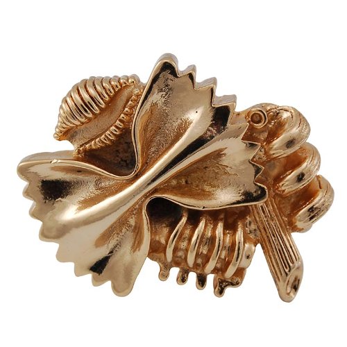 Vicenza Designs K1061 Pasta Knob Large Polished Gold