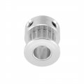 Uxcell Aluminum Gt2 16 Teeth 6mm Bore Timing Belt Pulley Flange Wheel For 3d Printer