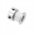 Uxcell Aluminum Gt2 16 Teeth 6mm Bore Timing Belt Pulley Flange Wheel For 3d Printer