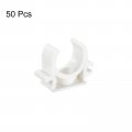 Uxcell Pvc Water Pipe Clamps 50pcs Fit For 16mm 5 8 Od Hose Hanger Support Pex Tubing U-shaped Buckle Clips