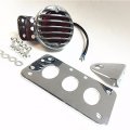 Smt-product Side Mount License Bracket Tail Light Compatible With Custom Bobber Chopper Sportster Xl Chrome B013t6pnq2