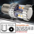 Ruiandsion 2pcs 1156 1141 1003 Led Light Bulbs Amber Yellow 10-30v 3030 20smd Ba15s 7506 With Projector Replacement For Car