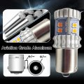 Ruiandsion 2pcs 1156 1141 1003 Led Light Bulbs Amber Yellow 10-30v 3030 20smd Ba15s 7506 With Projector Replacement For Car
