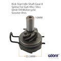 Goofit Kick Start Idle Shaft Gear 8 Spline For Gy6 49cc 50cc Qmb139 Motorcycle Scooter Atvs