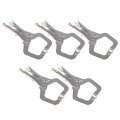 6 Inch Lock Pliers Heavy Duty C-type Locking C Clamps With Swivel Pads 5 Pcs Fit For Automotive Home Shop And Farm 