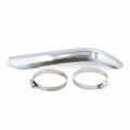 Uxcell Silver Tone Exhaust Pipe Cover Curved Guard Muffler Heat Shield For Ironhorse