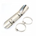 Uxcell Silver Tone Exhaust Pipe Cover Curved Guard Muffler Heat Shield For Ironhorse