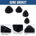 1 Set 4pcs Guard Coil Rubber Gasket Firewall Hole Plug Grommet Assortment Kit Wire Grommets Eyelet Ring Synthetic Material