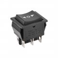 Uxcell Dpdt Boat Rocker Switch Toggle For Marine 6pins Momentary On Off On Ac 250v 16a 125v 20a 1pcs
