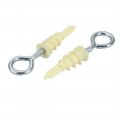 Uxcell 5pcs Self Drilling Drywall Anchor 12mm Inner Dia Zinc Plated Screw Eye Assortment