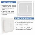 Recpro Rv White Plastic Screen Door Slider Bubble 12 X 5 3 4  Camper Accessories