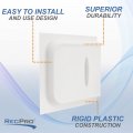 Recpro Rv White Plastic Screen Door Slider Bubble 12 X 5 3 4  Camper Accessories