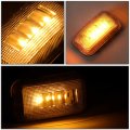 4pc Trailer Dually Bed Fender Led Side Marker Light Compatible With Chevy Silverado Gmc Sierra 2500 3500hd 15-19 Smoked