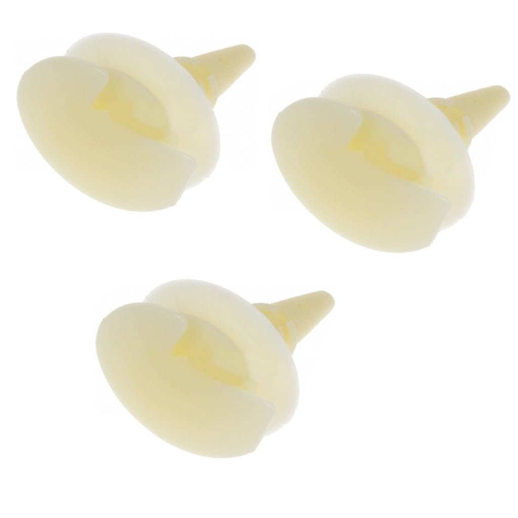 Panel Trim Retainer For Chevy Cavalier 1991 Interior White Nylon 3 Pieces 15 16 In Head Diameter Replacement 15600382 16656935x