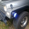 Hecasa Clear Lens Bumper Signal Side Marker Lights Compatible With 1997-2006 Jeep Wrangler Tj