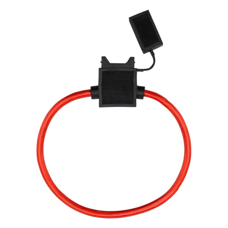 Megatronix Fhb12crb Atc Ato Type In-line Automotive Regular Blade Fuse Holder With Snap-on Cap 12 Gauge Red