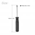 Uxcell Mini Phillips Screwdriver 4 0mm Cross Head With Black Handle For Small Appliances 2 Pcs